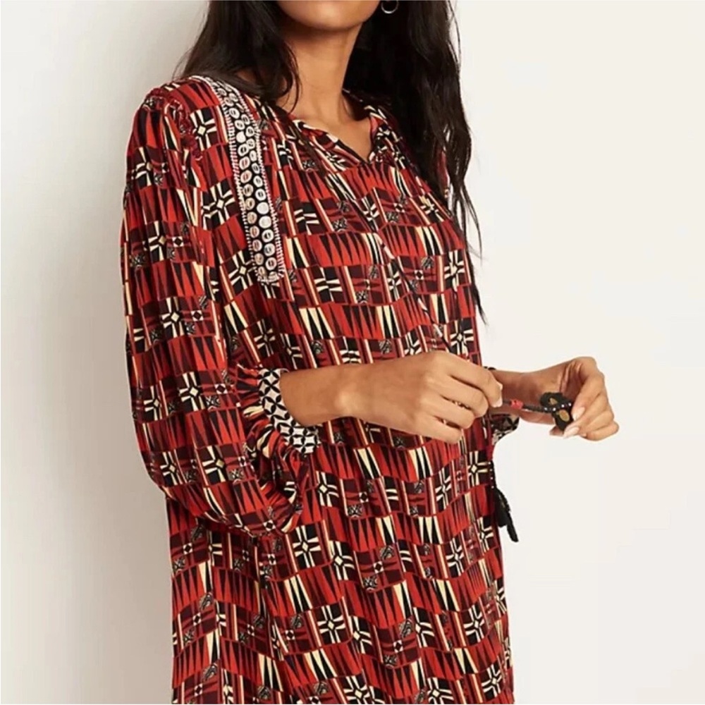 Verb Pallavi Singhee (Anthropologie) Sarah Tunic Dress SZ 1X EUC - Picture 3 of 9